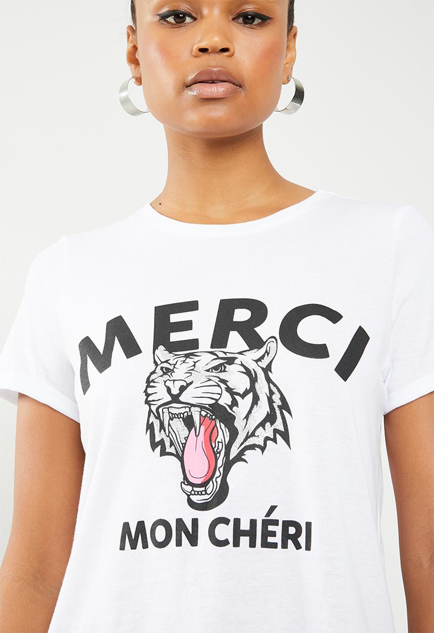 Vero Moda - Wild merci t-shirt - white