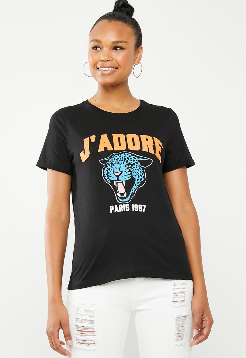 Vero Moda - Wild merci t-shirt - black