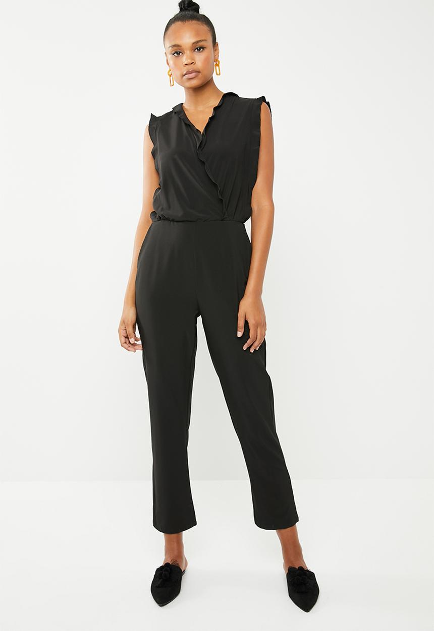Vero Moda - Sorona short sleeve jumpsuit - black