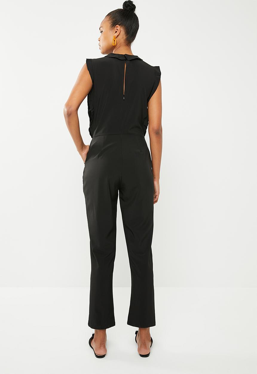 Vero Moda - Sorona short sleeve jumpsuit - black