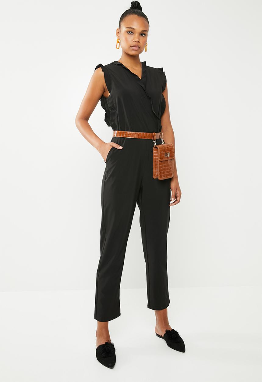 Vero Moda - Sorona short sleeve jumpsuit - black