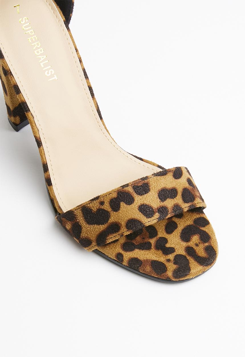 Superbalist - Ankle strap block heel - tan & black 