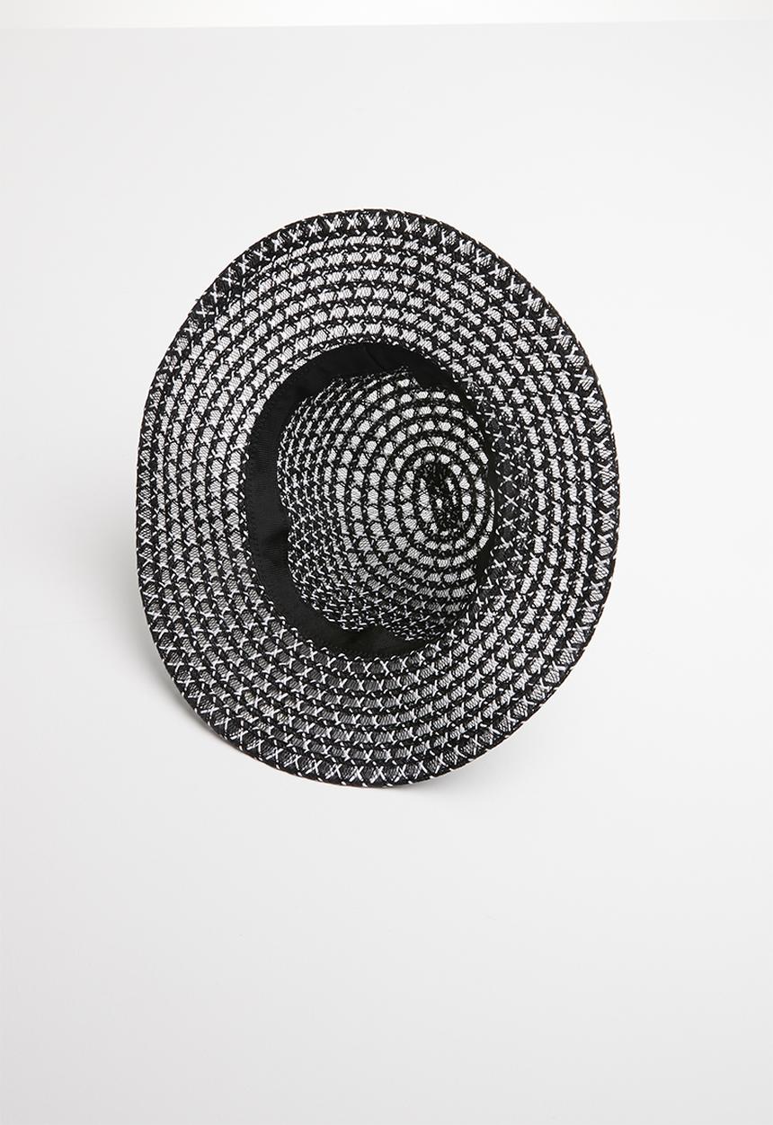 Superbalist - Naomi straw hat - black & white
