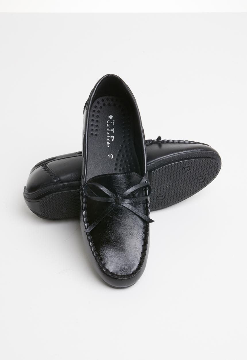 STYLE REPUBLIC - Bonded leather loafers - black