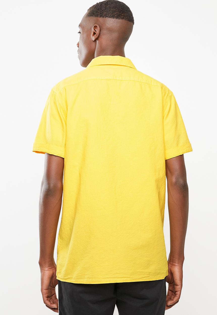 Superbalist - Cuban collar shirt - yellow