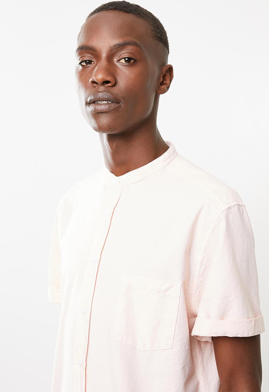 Superbalist - Oxford mandarin shirt - pink