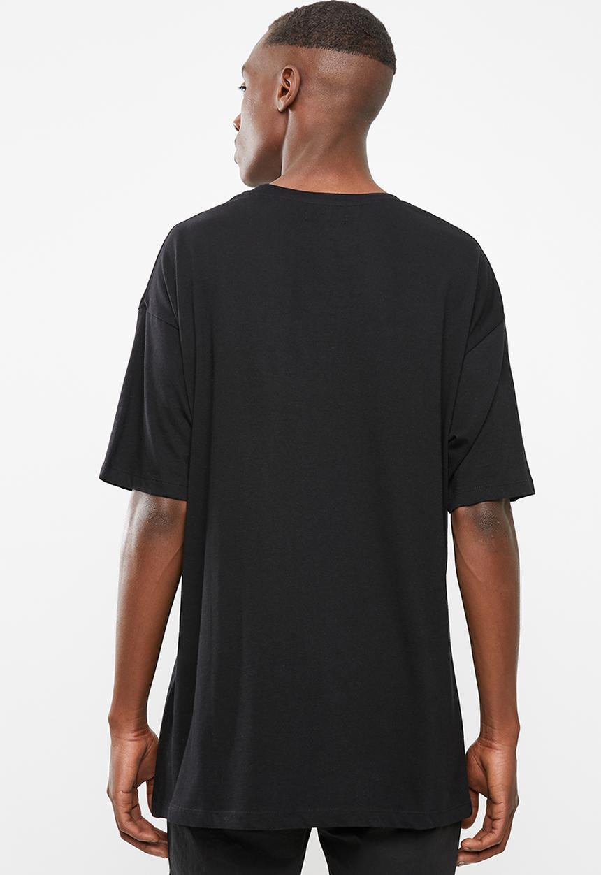 Superbalist - Printed loose fit tee - black 