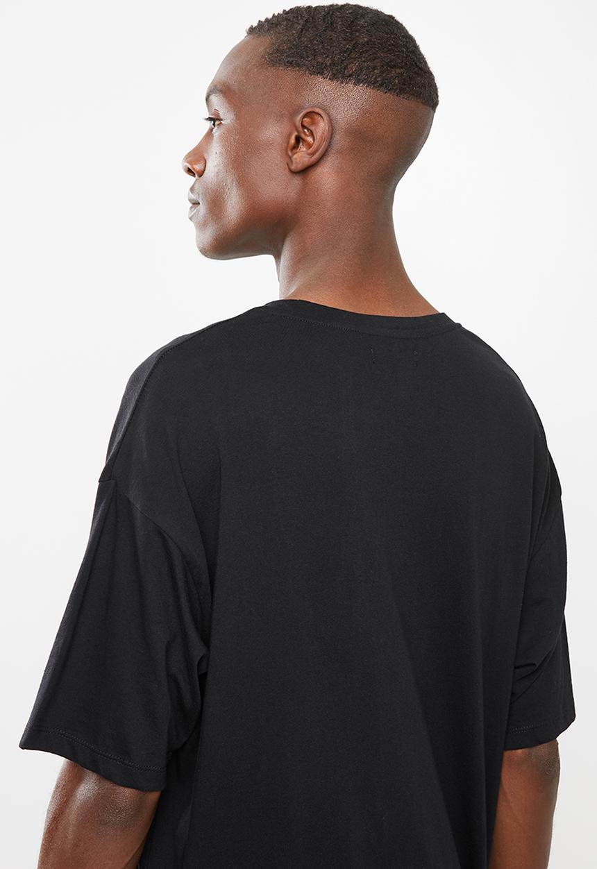 Superbalist - Printed loose fit tee - black 