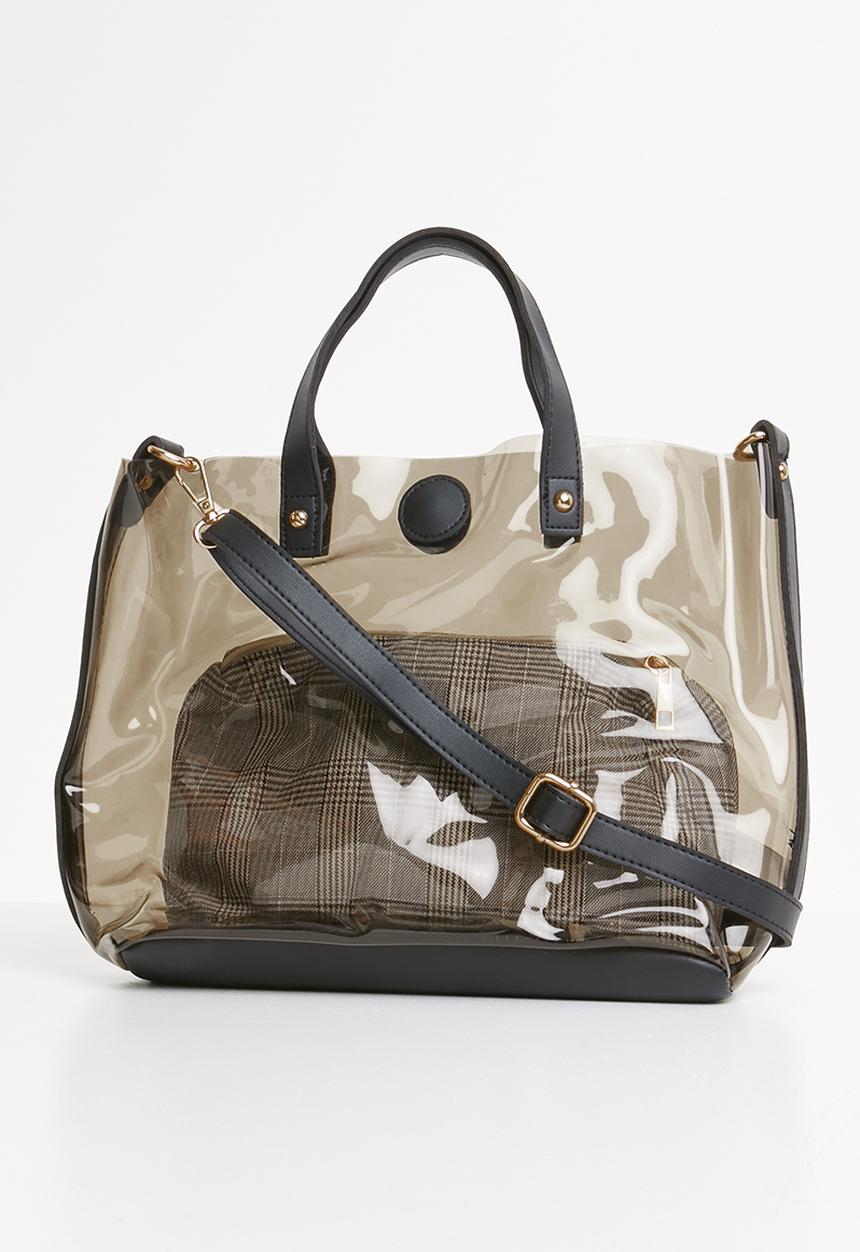 Superbalist - Nina clear bag - black