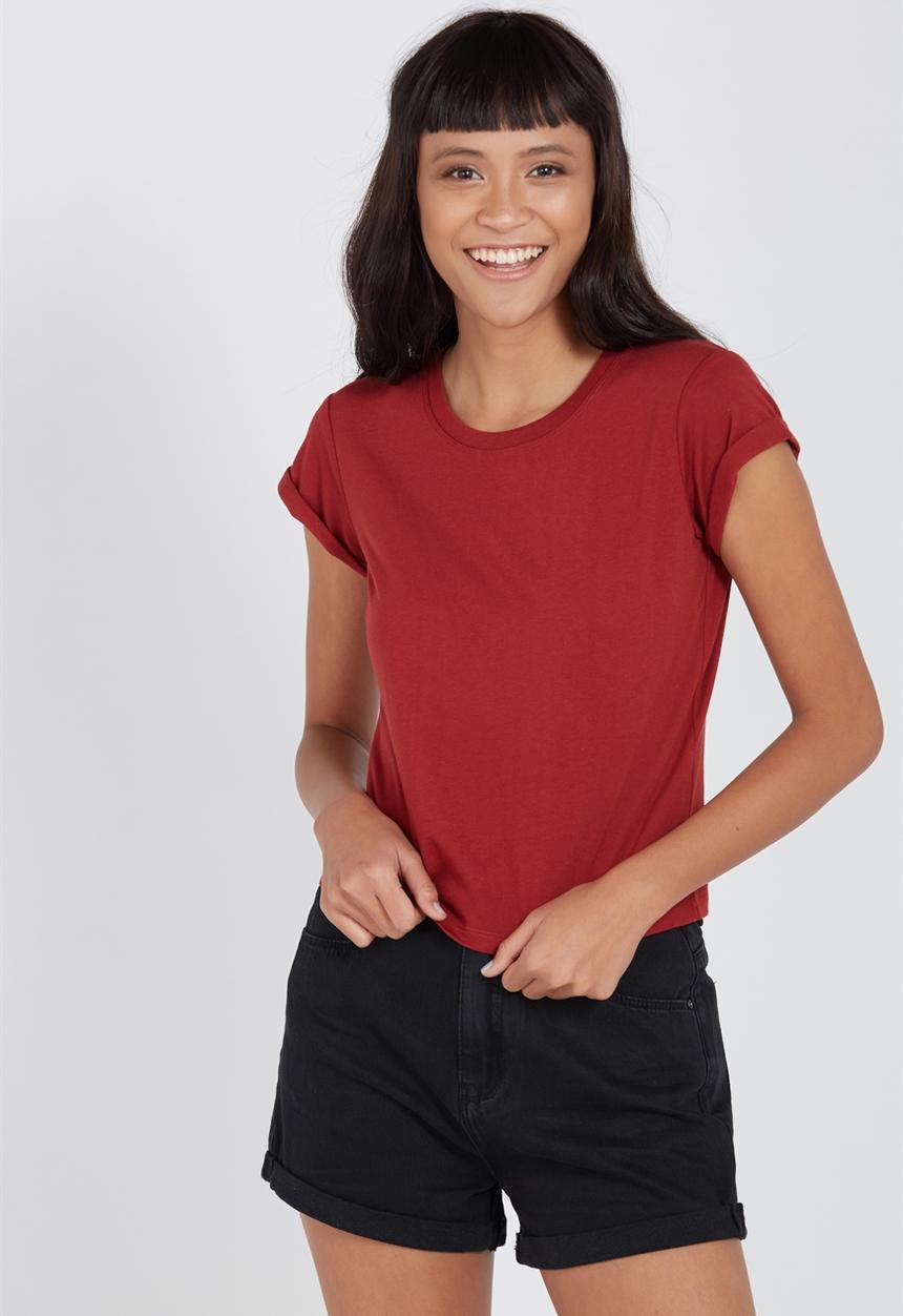 Supré  - Baby tee - red 
