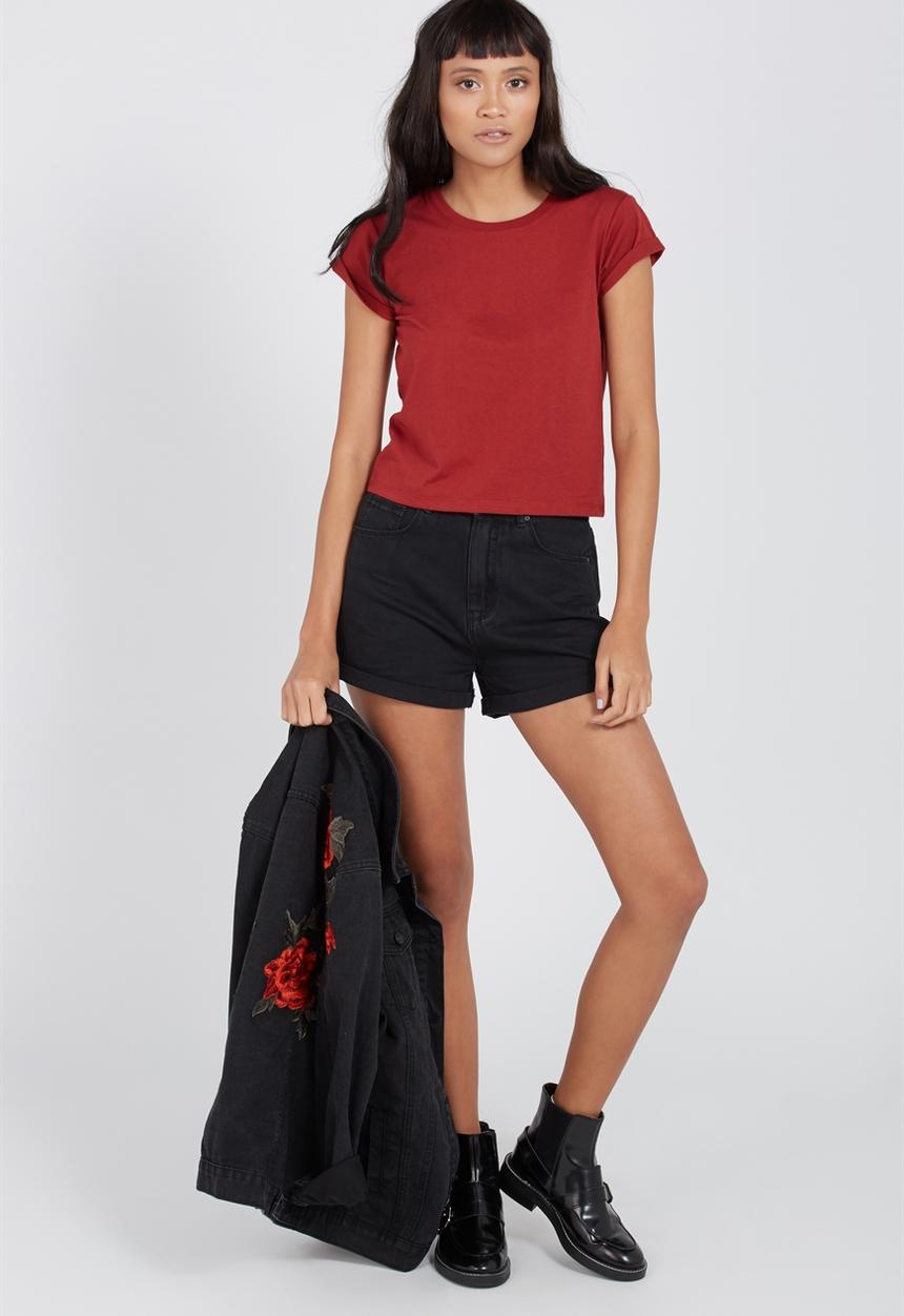 Supré  - Baby tee - red 