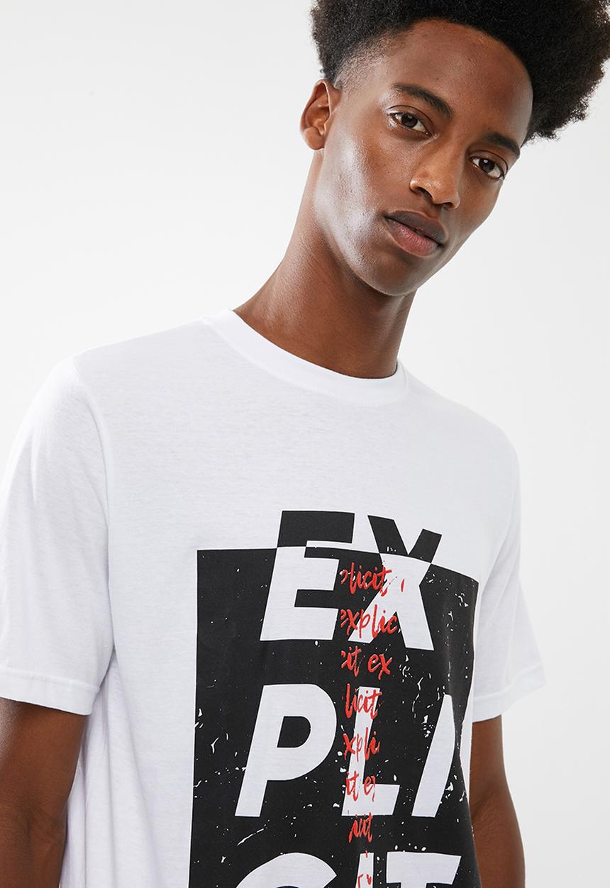 STYLE REPUBLIC - Explicit tee - white