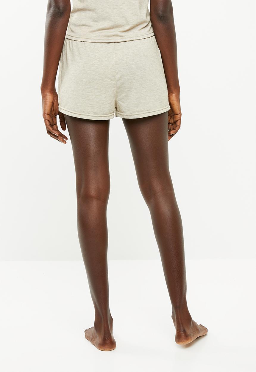 Superbalist - 2 pack sleep shorts - beige & blue 