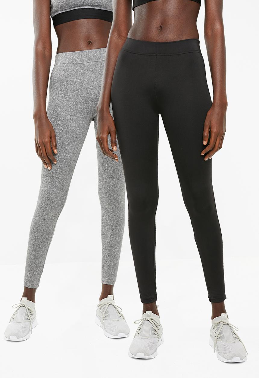 Superbalist - 2 pack full length legging - black & grey