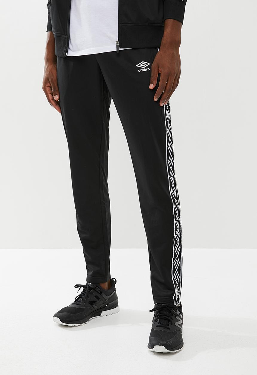 Umbro - Umbro retro taped tricot pant - black