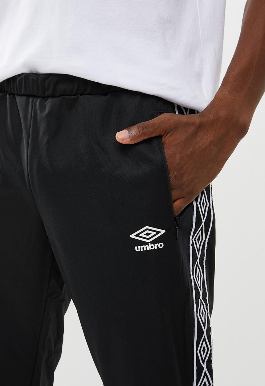 Umbro - Umbro retro taped tricot pant - black
