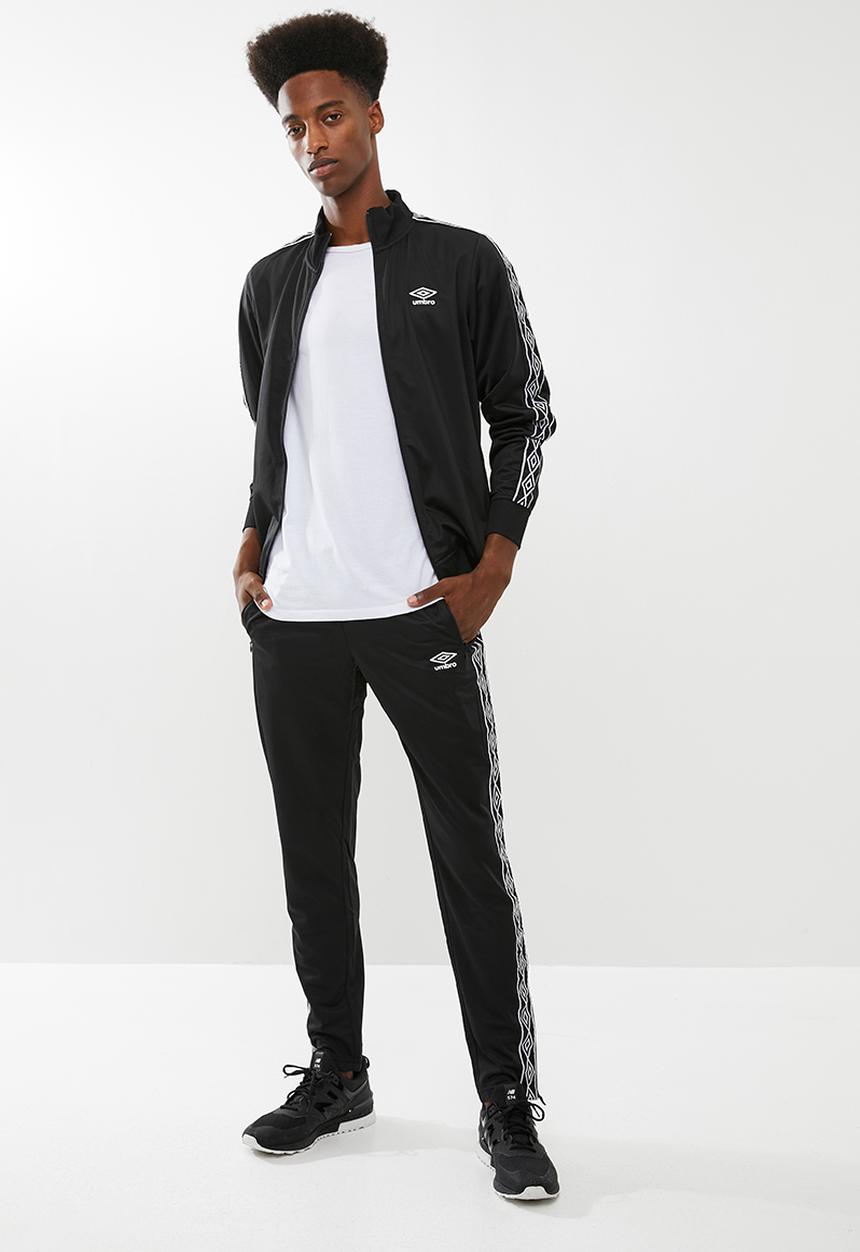Umbro - Umbro retro taped tricot pant - black
