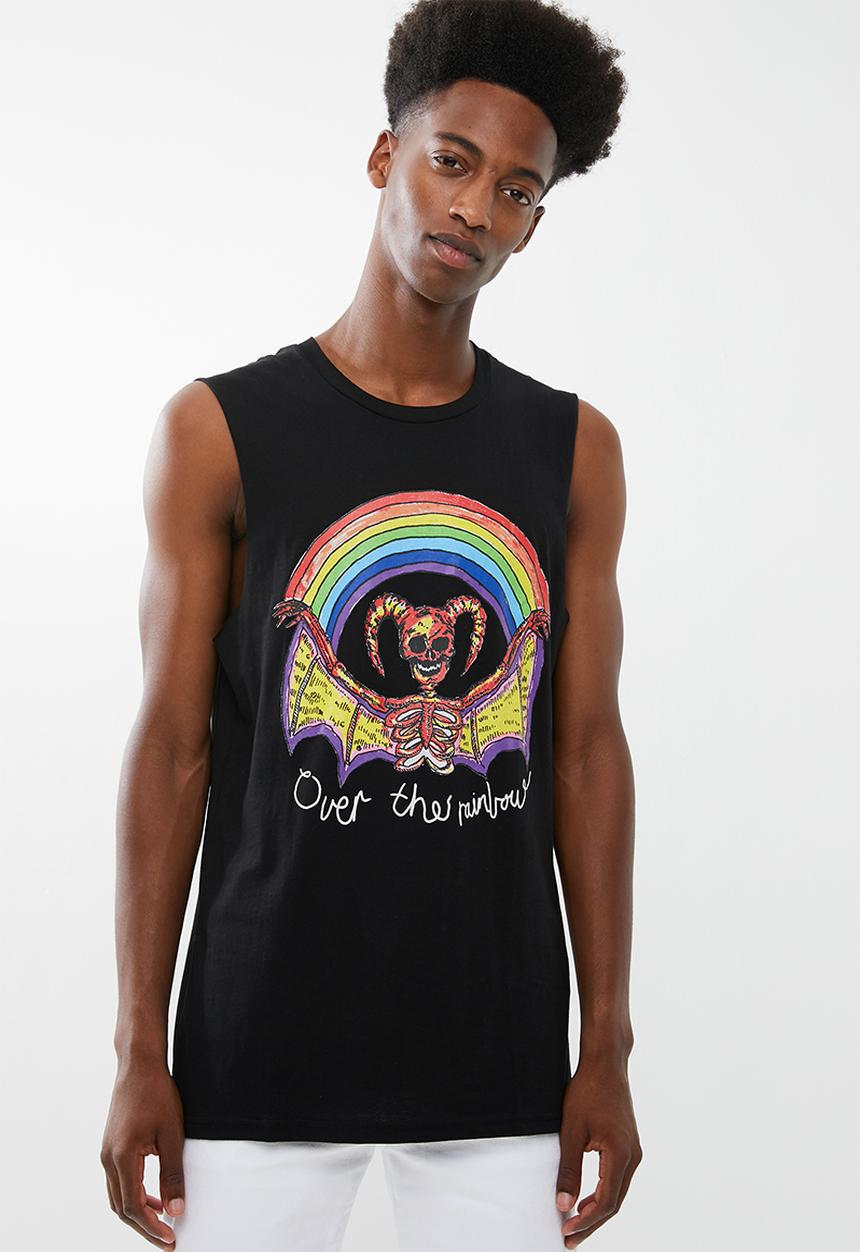 Cotton On - Tbar muscle tank - black