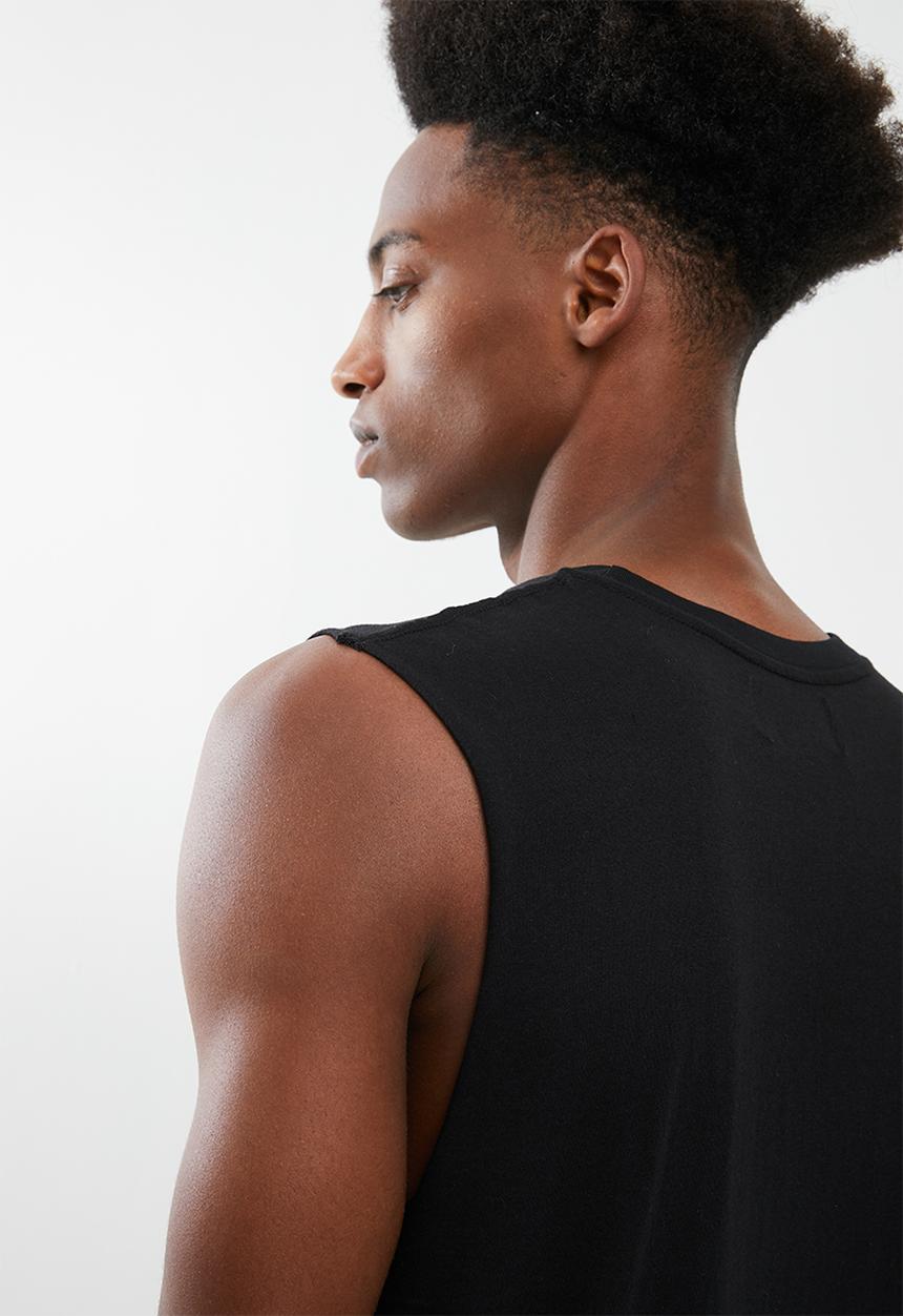 Cotton On - Tbar muscle tank - black