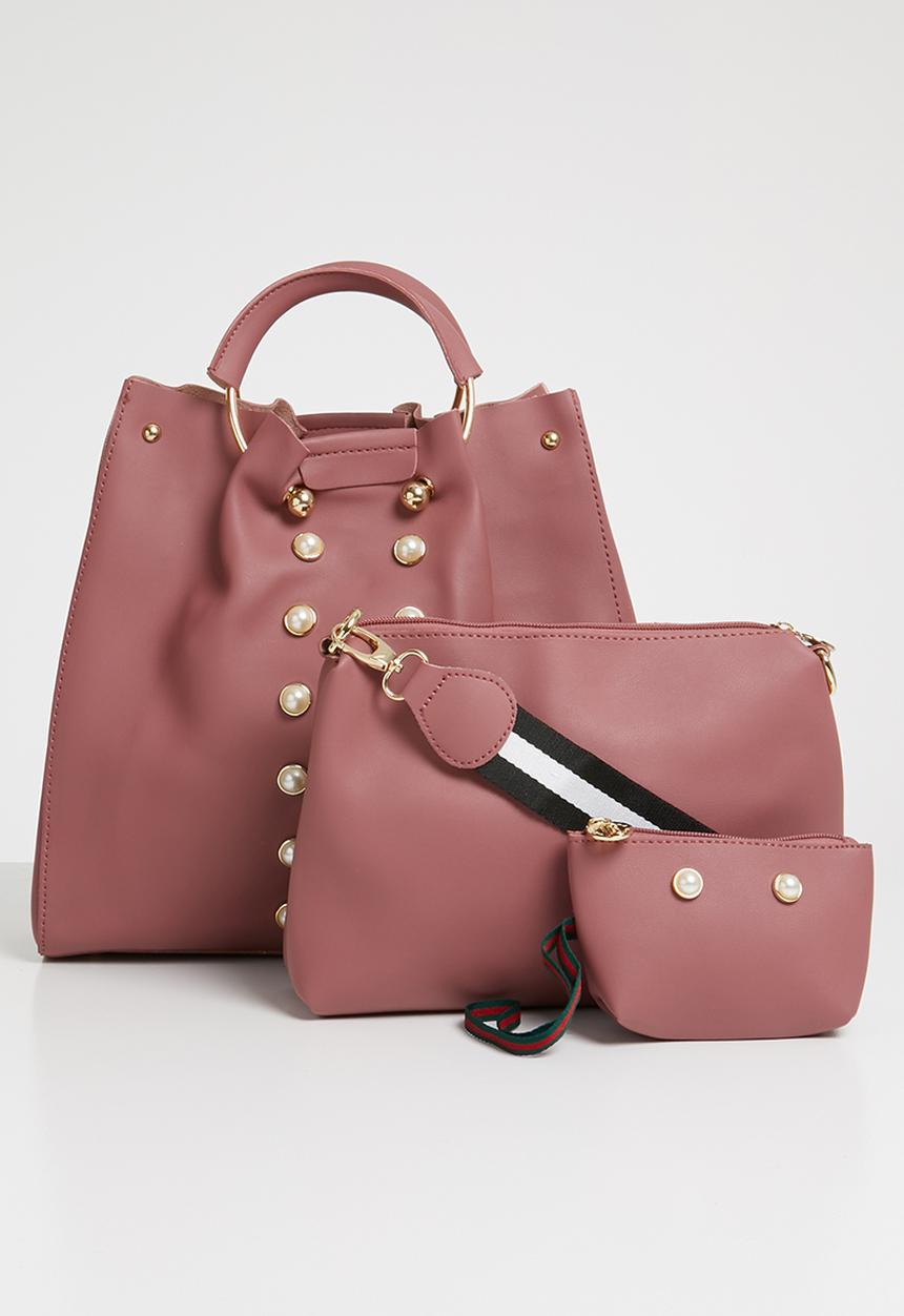Superbalist - Sasha pearl embellished bag - pink