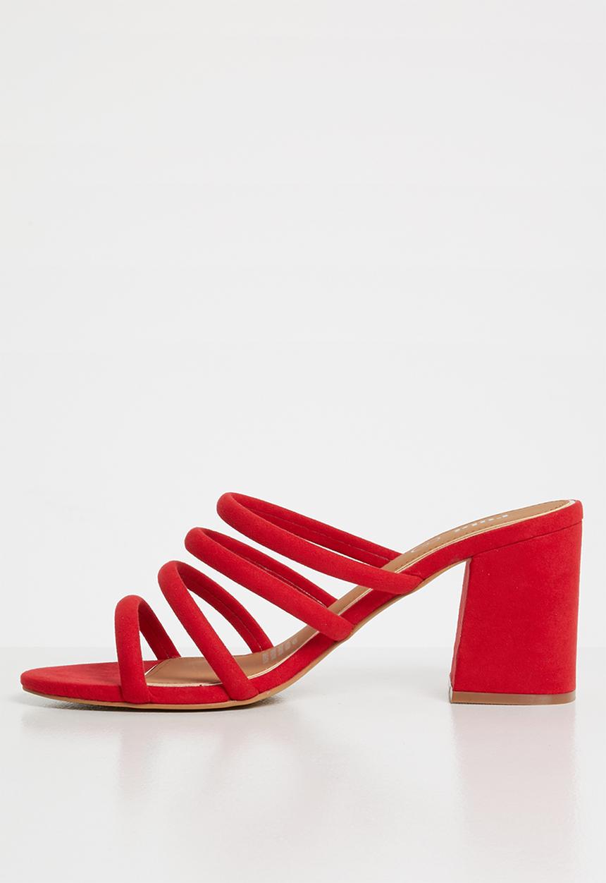 Cotton On - Conga tubed mule heel - red 