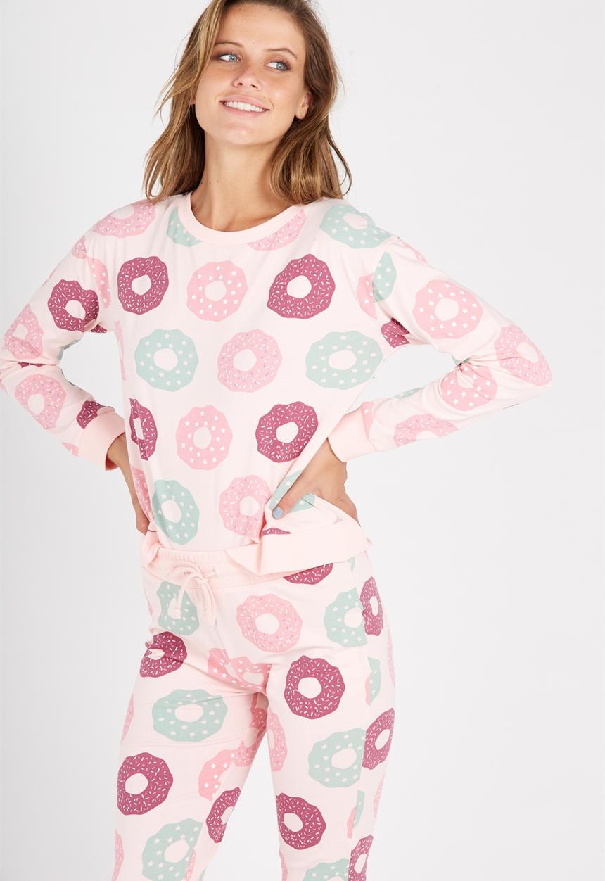 Supré  - Printed slouchy sleep top - pink
