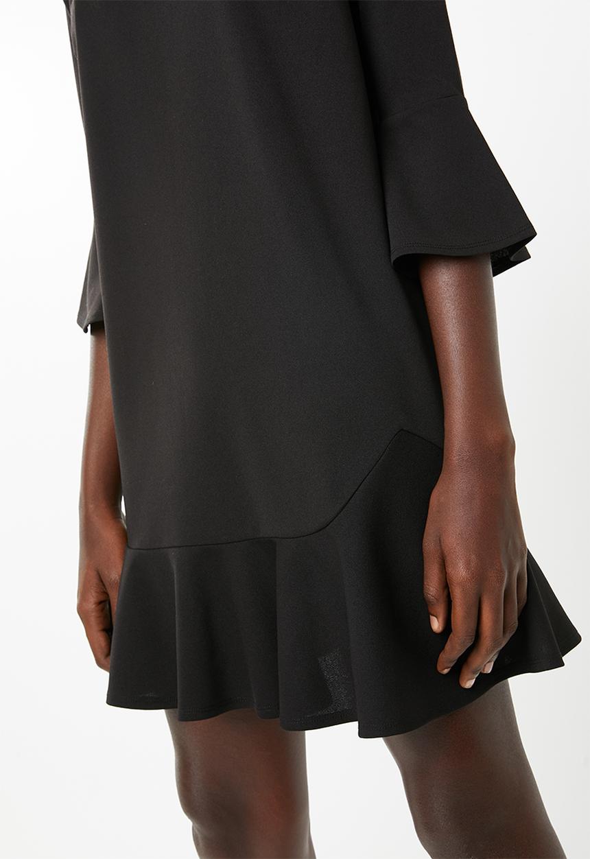 Superbalist - Long sleeve shift dress - black