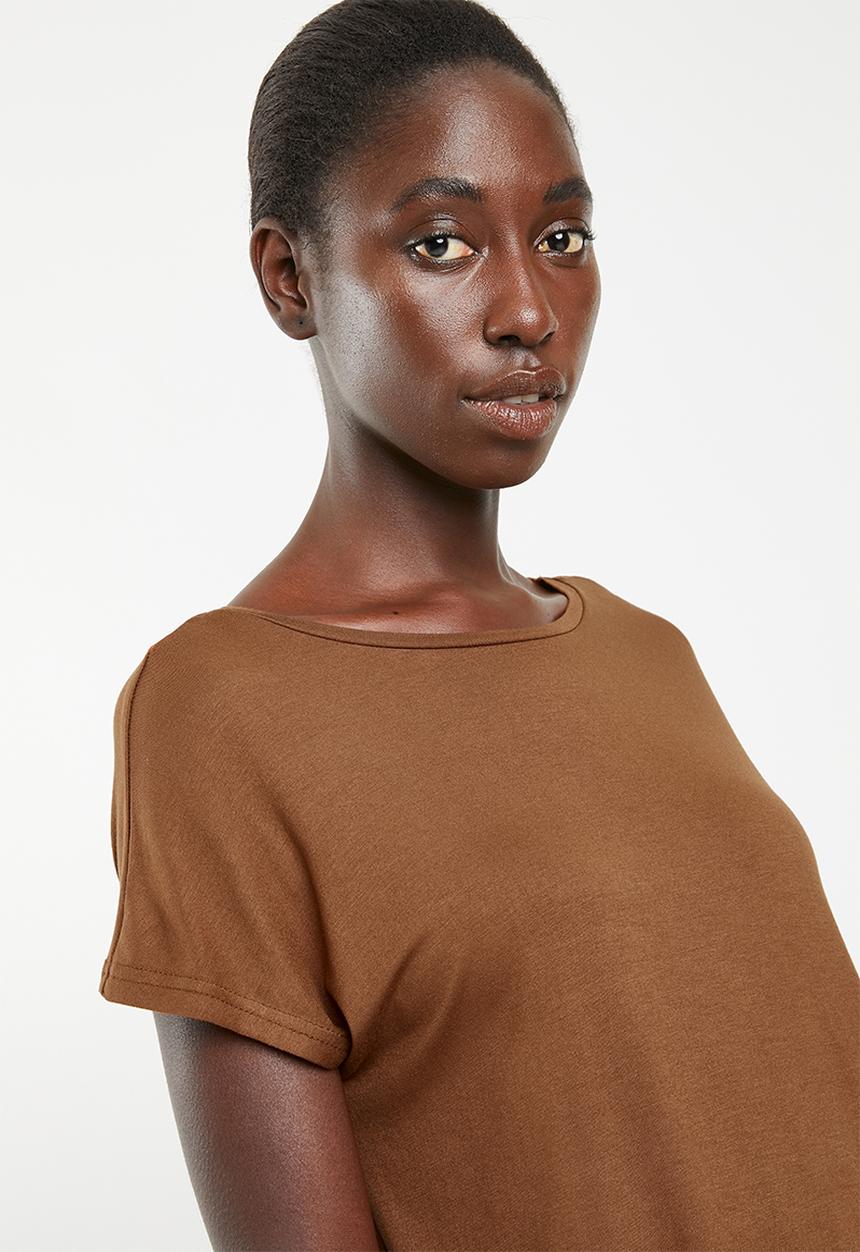 Superbalist - Knot back t-shirt - bronze