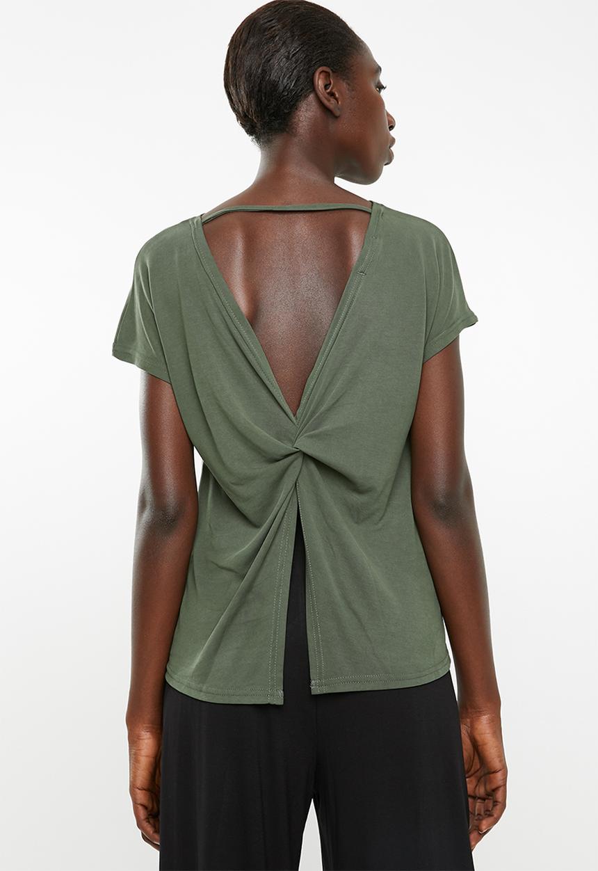 Superbalist - Knot back T-shirt - green