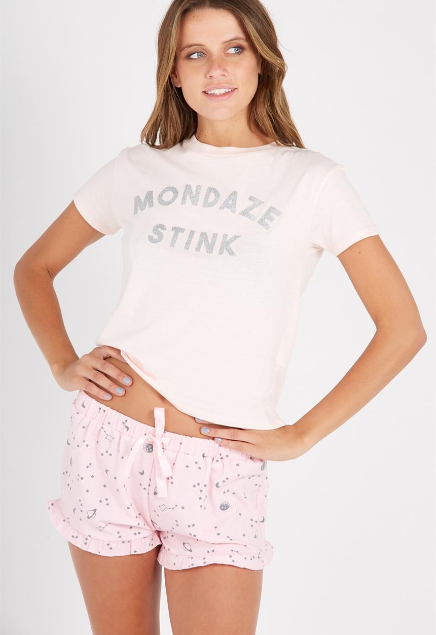 Supré  - Sleep frill shorts - pink
