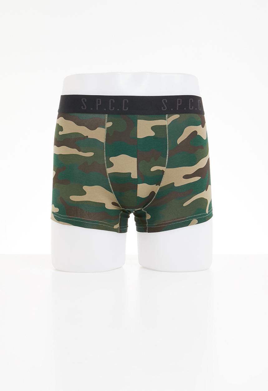 S.P.C.C - 2 Pack underwear - Black and camo