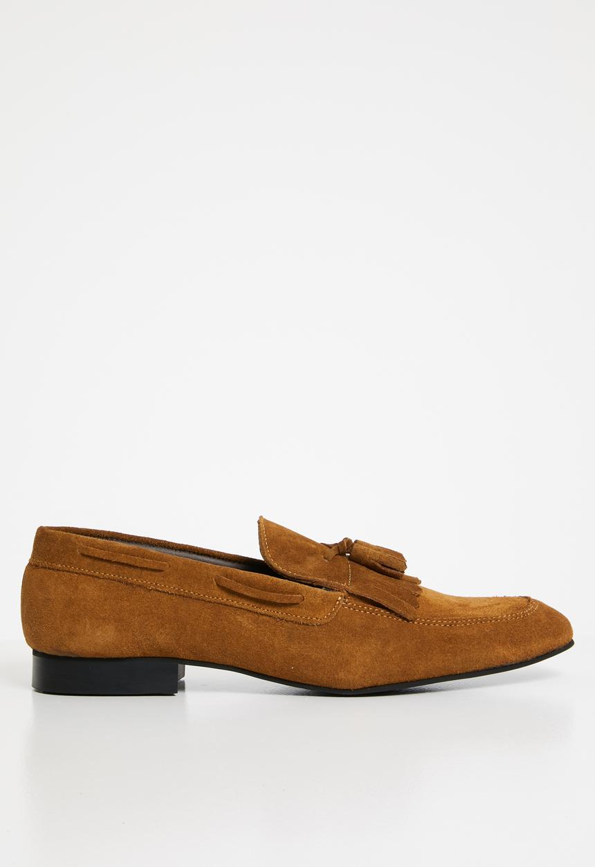 Superbalist - Suede fringe loafer - tan 