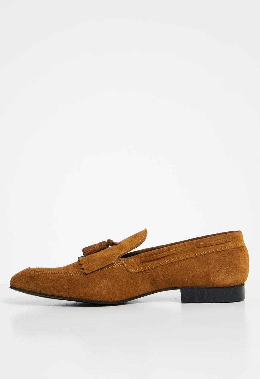 Superbalist - Suede fringe loafer - tan 