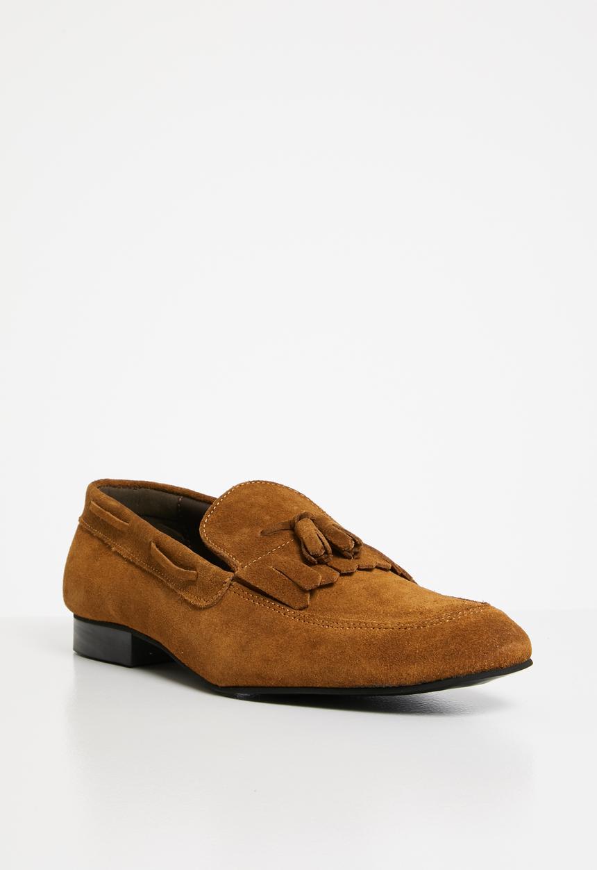 Superbalist - Suede fringe loafer - tan 