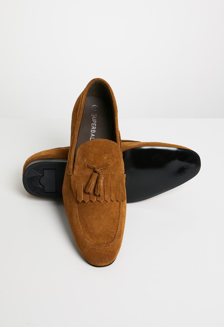 Superbalist - Suede fringe loafer - tan 