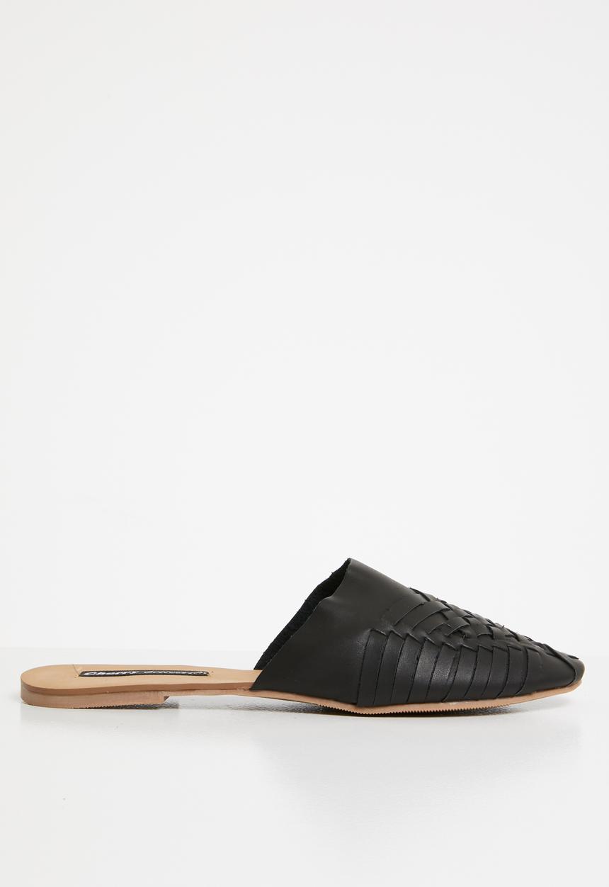Cherry Collection - Montana woven detail pumps - black
