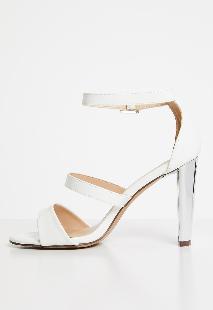 SISSY BOY - Strappy heels - white