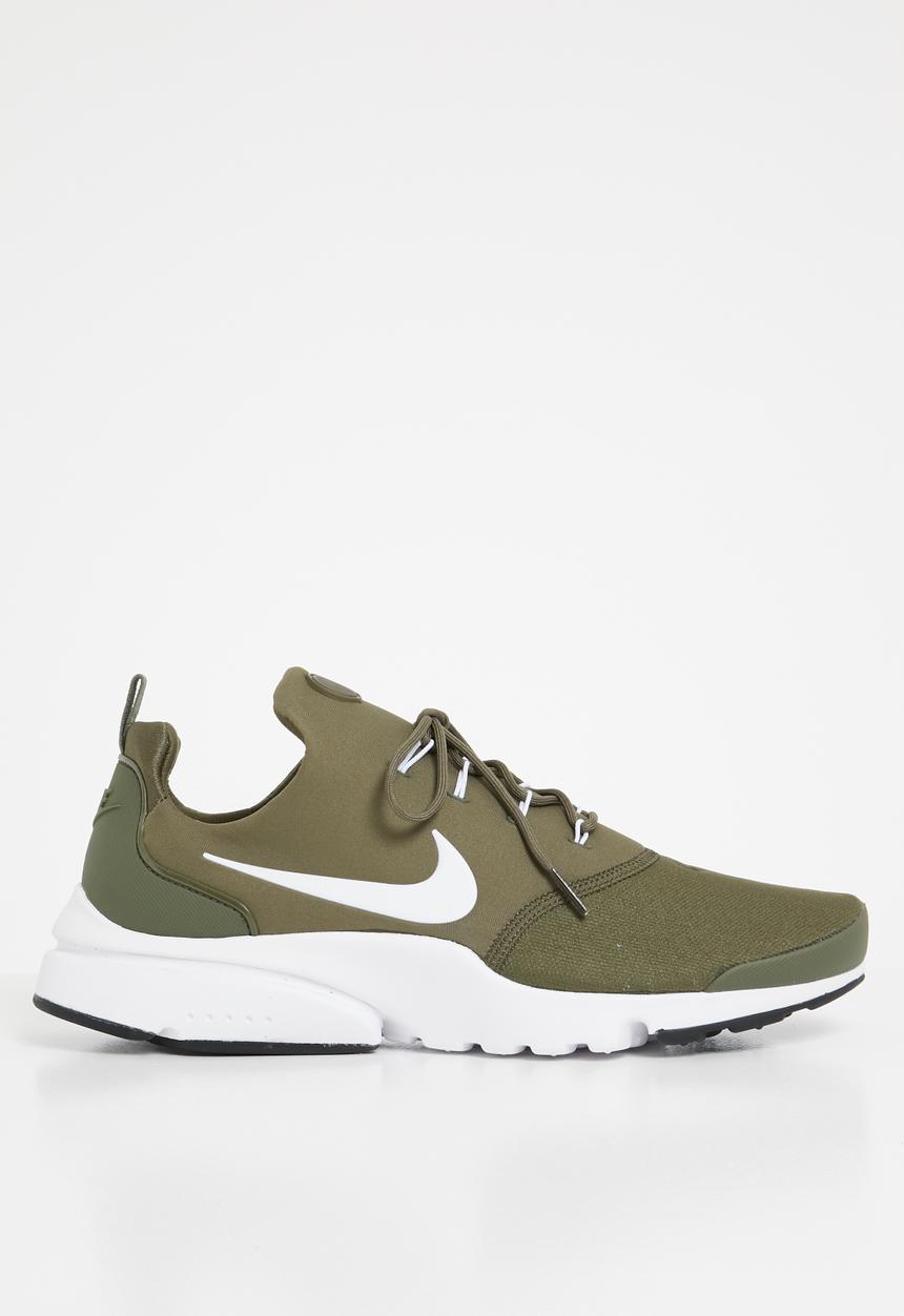 Nike - Presto fly - medium olive, white & black 