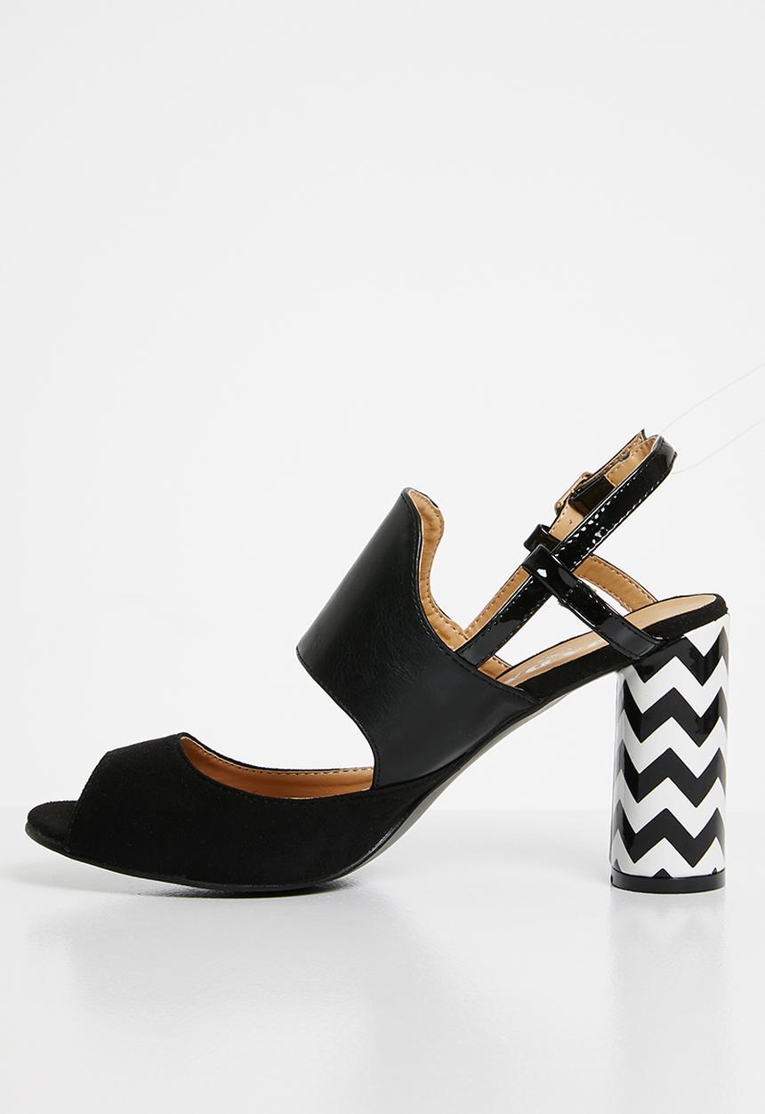 Jada - Cross strap heels - black