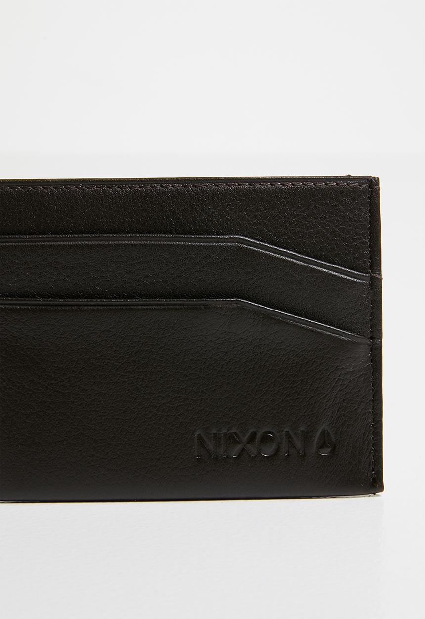 Nixon - Flaco leather card wallet - brown