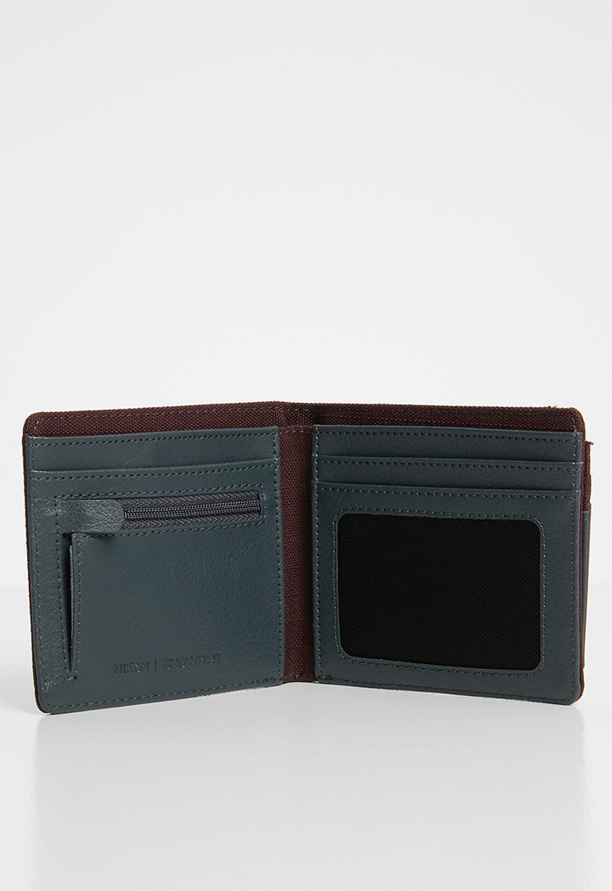 Nixon - Showtime bi-fold ID zip wallet - Burgundy