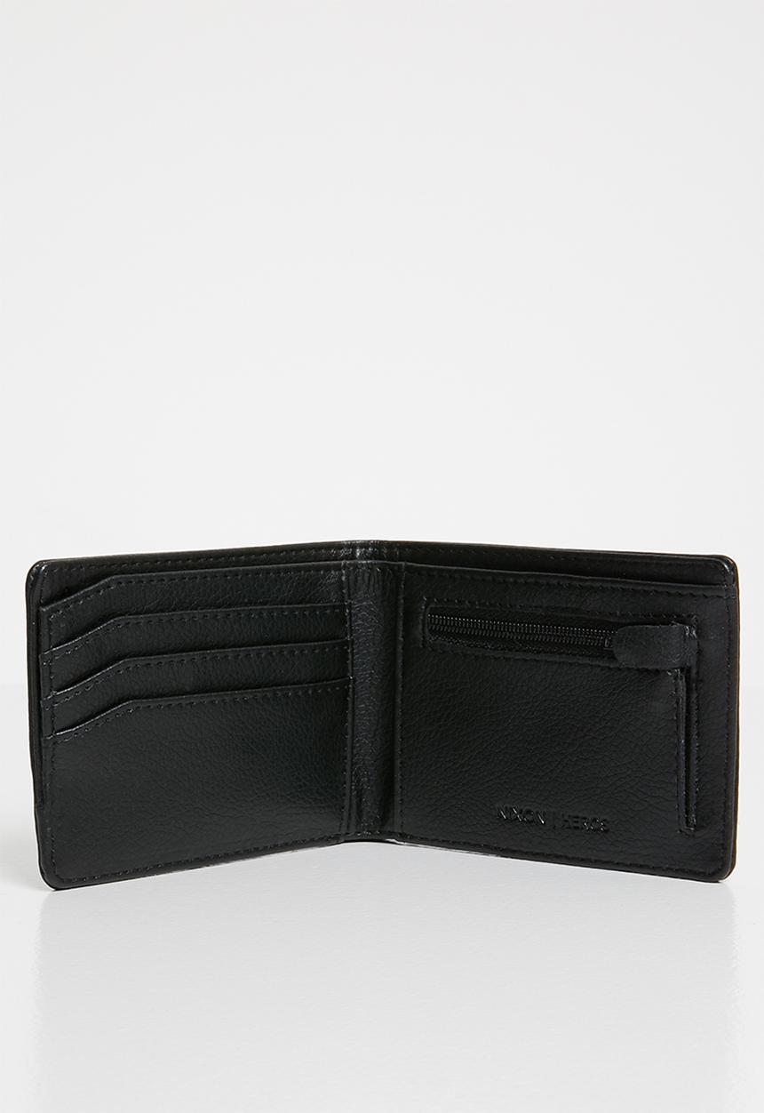 Nixon - Heros bi-fold wallet black - black