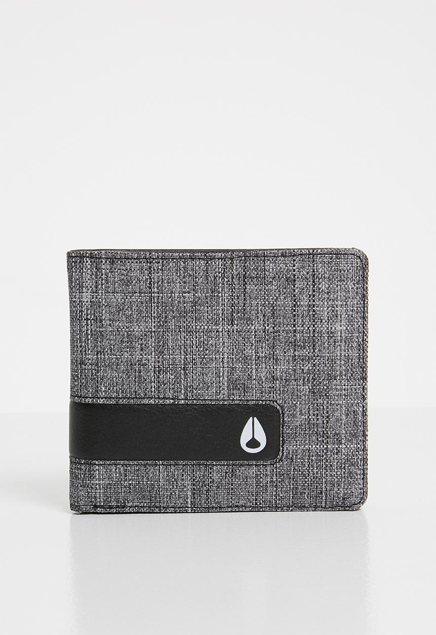 Nixon - Showtime bi-fold ID zip wallet - grey 