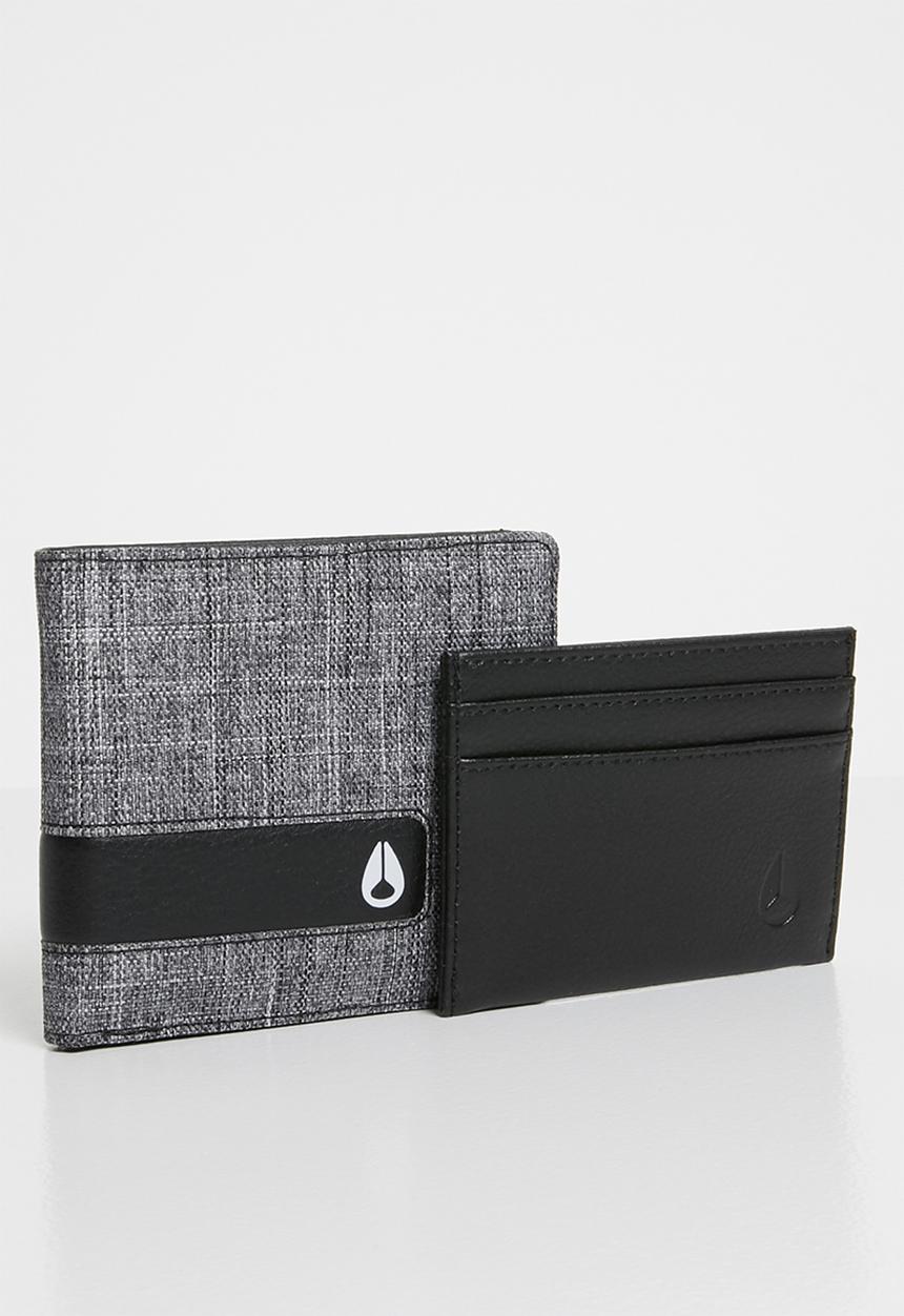 Nixon - Showtime bi-fold ID zip wallet - grey 