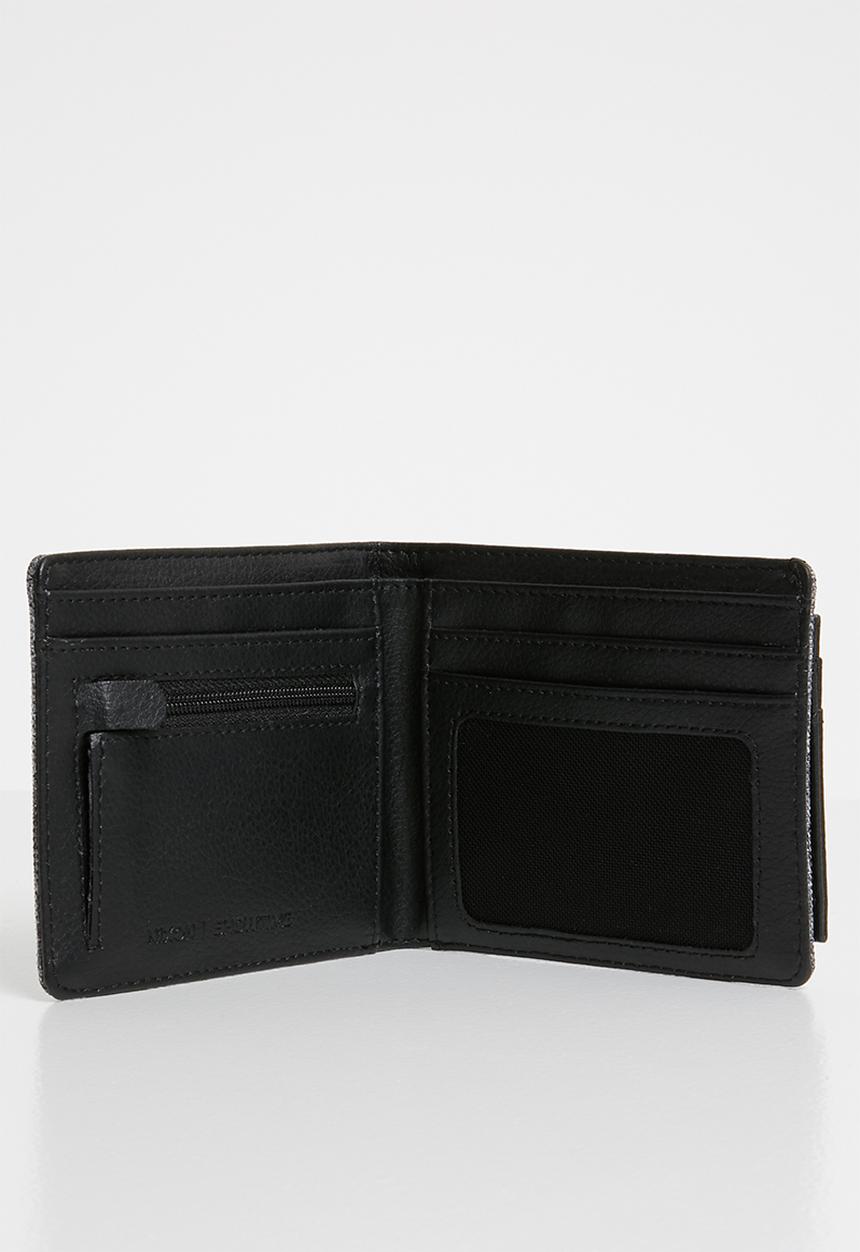 Nixon - Showtime bi-fold ID zip wallet - grey 