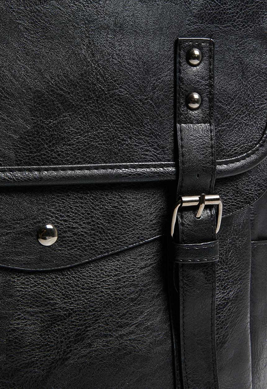 Superbalist - Nick faux leather backpack - black
