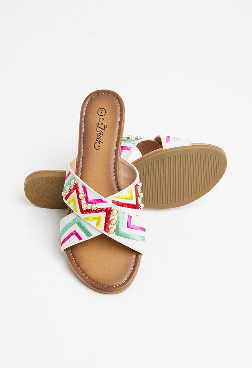 Miss Black - Ishab sandals - white