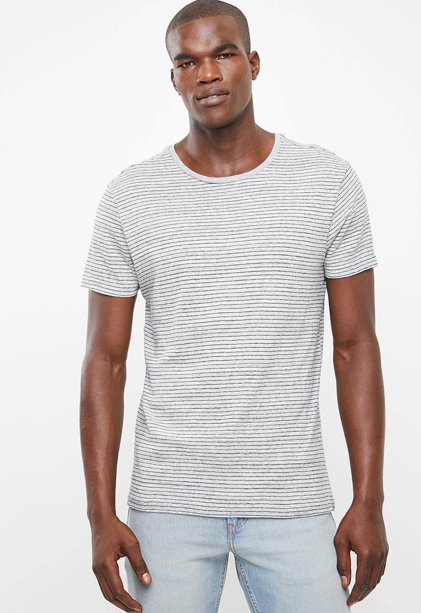 STYLE REPUBLIC - Casual stripe T-shirt - grey
