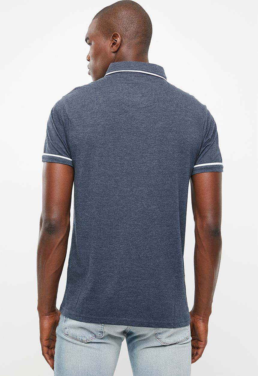 STYLE REPUBLIC - Block pique golfer - blue