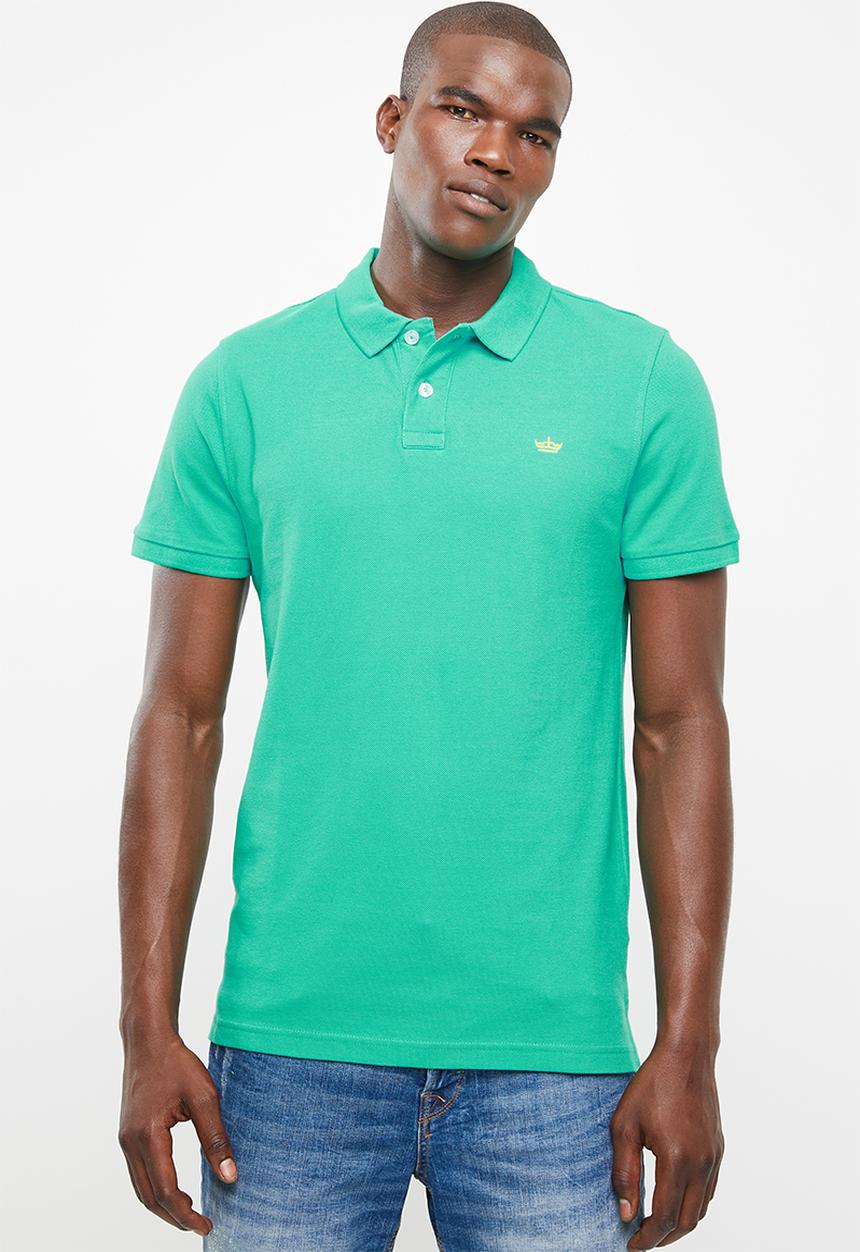 STYLE REPUBLIC - Crown piquet golfer - green